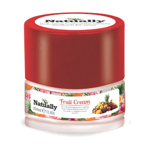 Natually Fruit Cream - Skin Brightening & Anti-Ageing Antioxidant Rich Formulation - 350g