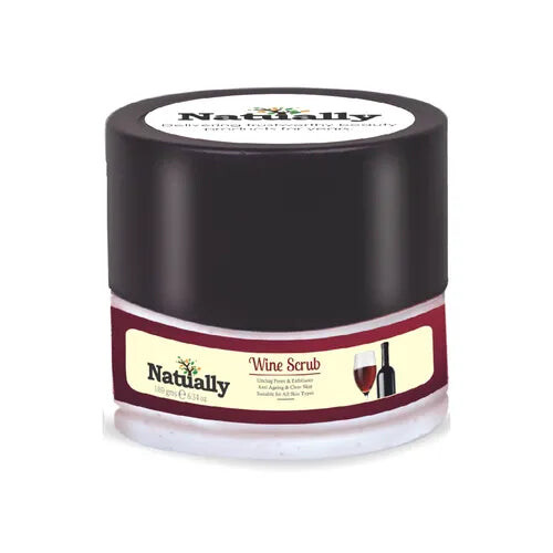 Natually Wine Scrub - Unclog Pores & Exfoliates - 180gms