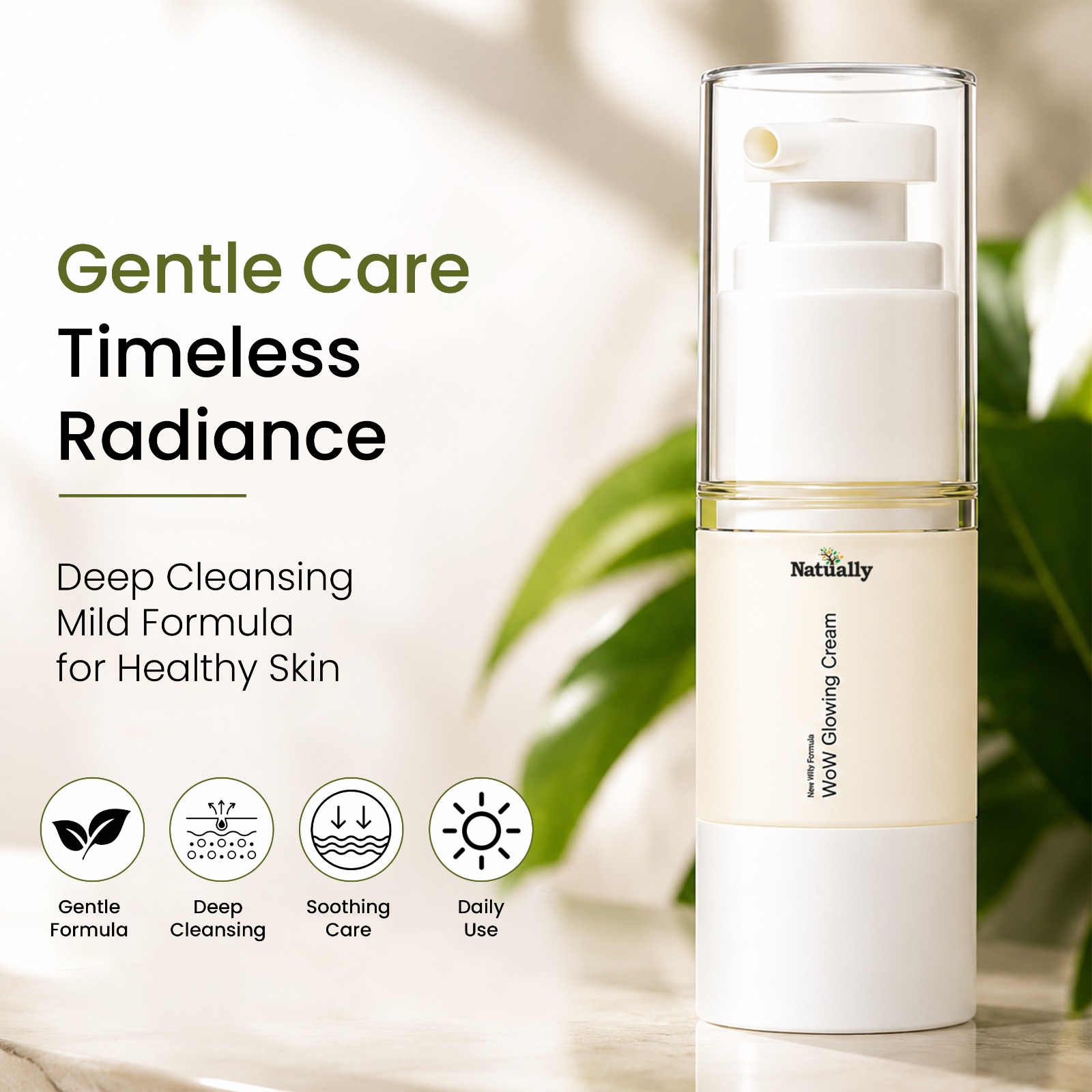 Natually WoW Glowing Cream 20g for Instant Skin Glow - Image 2