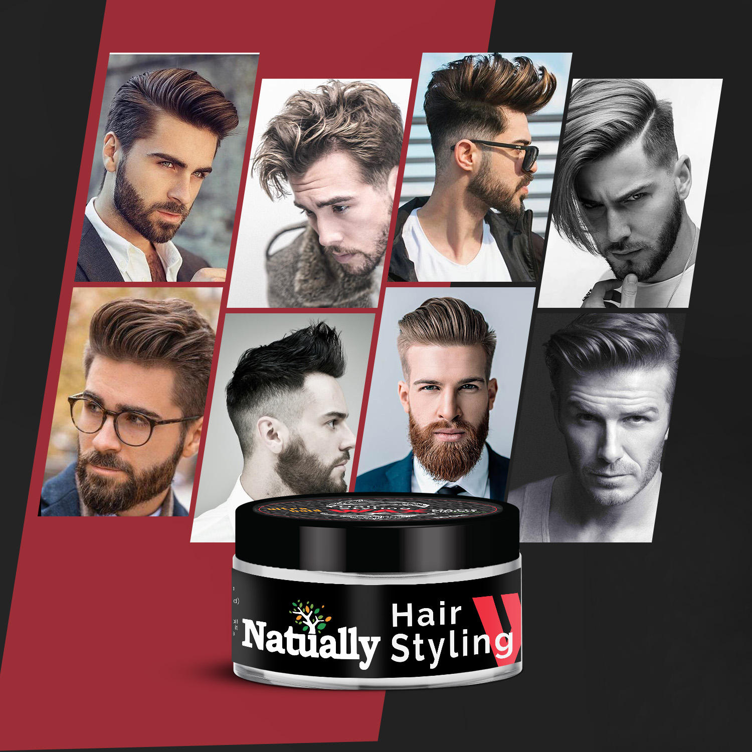 Natually Ultra Hold Hair Styling Wax For Men - Image 3