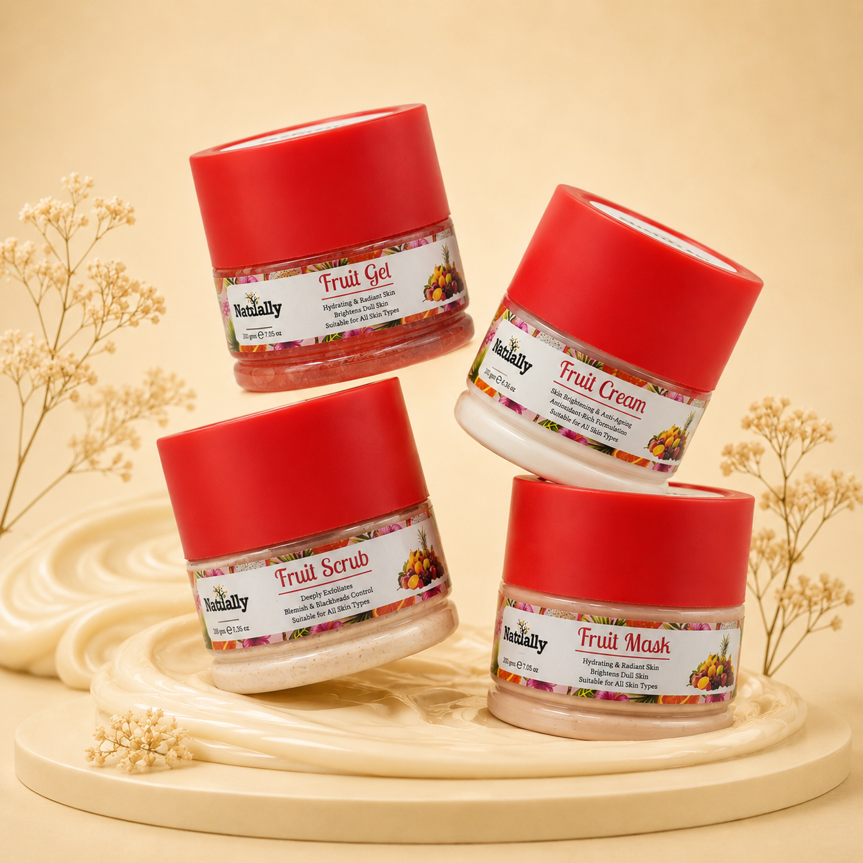 Fruit Facial Kit for Radiant Skin & Complete Skin Care – 200gm