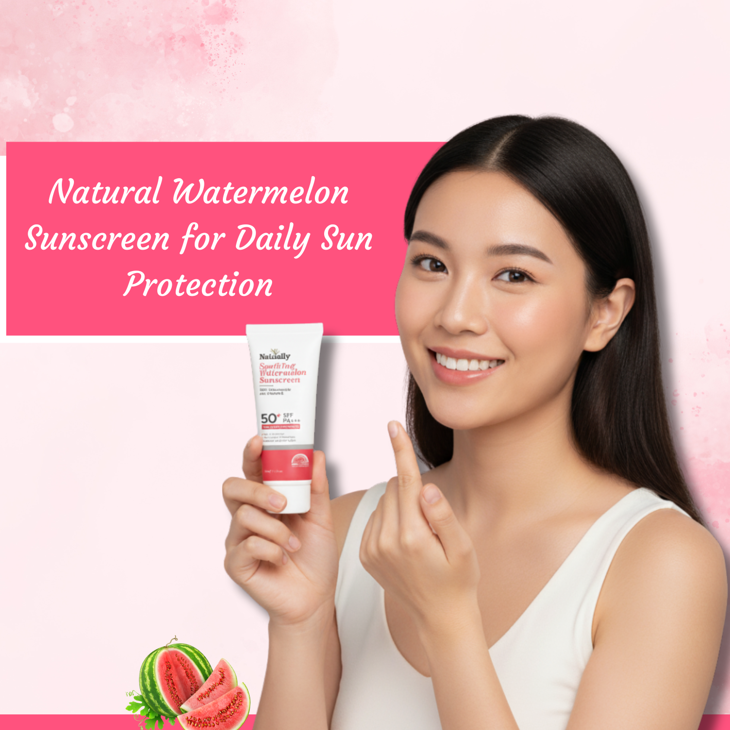 Natural Watermelon Sunscreen for Daily Sun Protection
