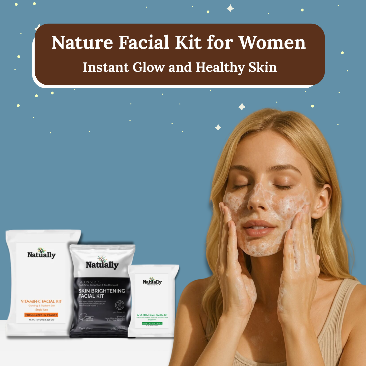 Best Nature Facial Kit for Women for Instant Glow and Healthy Skin