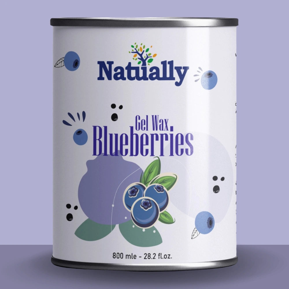Natually Blueberry Gel Wax - Professional Smooth Hair Removal (800ml)