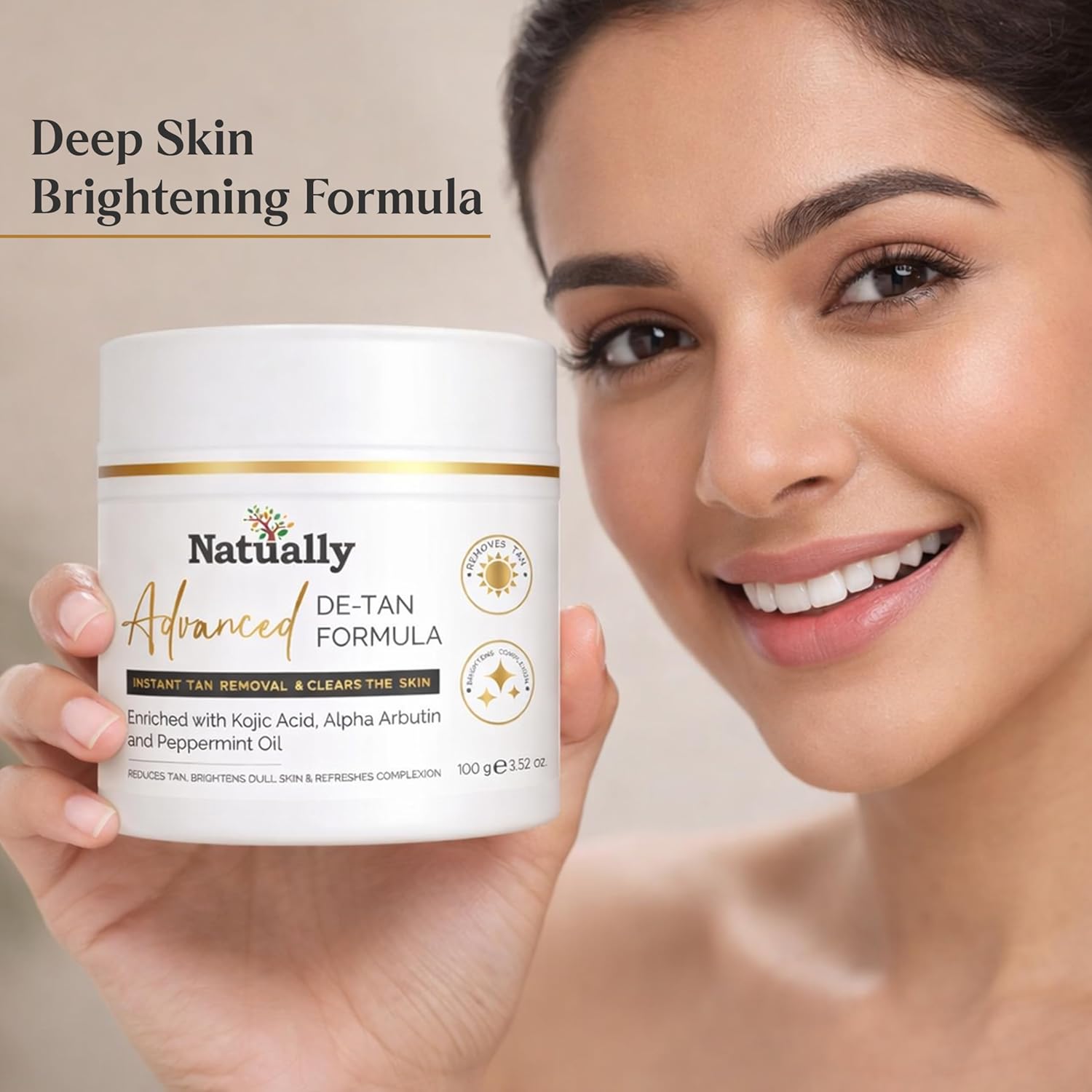 Advanced De-Tan Removal Cream for Bright and Even Skin Tone