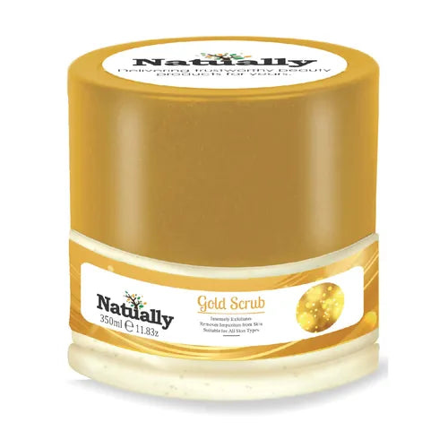 Natually Gold Scrub Intensely exfoliates Removes Impurities From Skin -350g