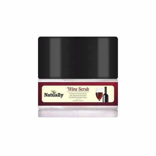 Natually Wine Scrub - Anti ageing & Clear Skin - 350gms