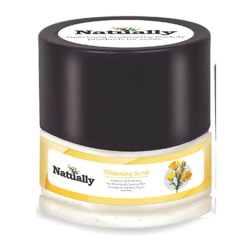 Natually Whitening Face Scrub Brightens & Exfoliates For Healthy & Glowing Skin - 350g