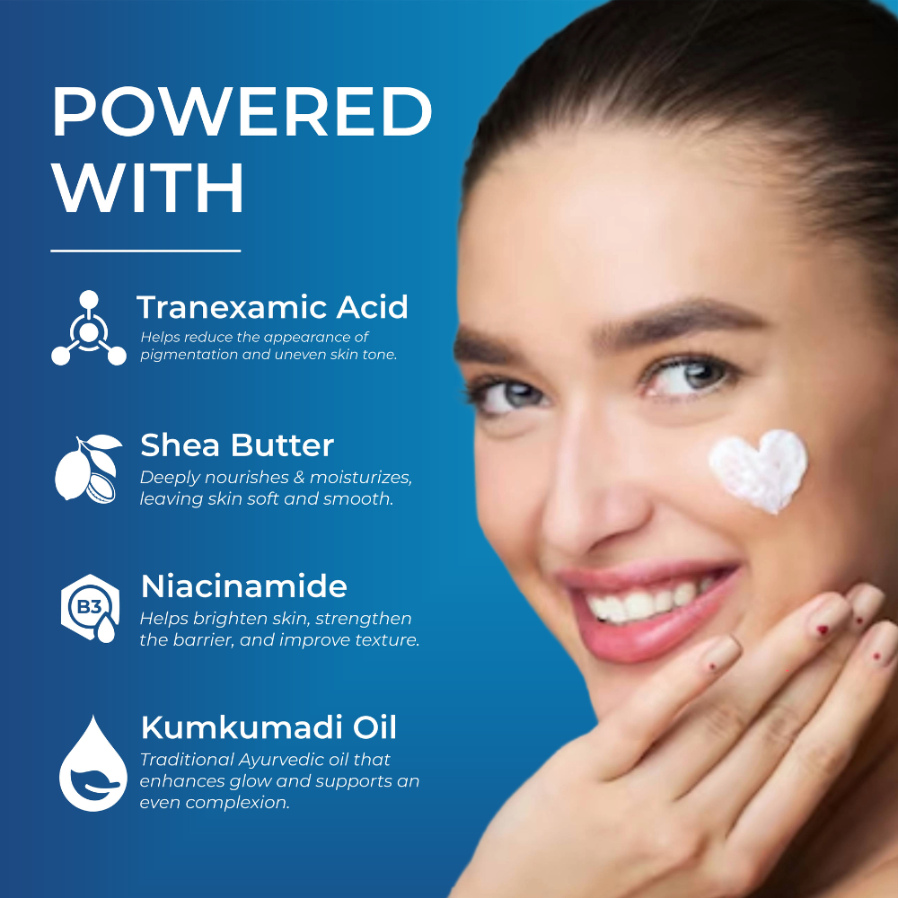 Glow 7 Skin Brightening Night Cream for Radiant Overnight Care - 20G