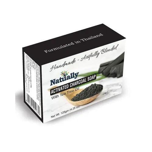 Natually Activated Charcoal Handmade Soap - Deep Cleansing and Purifying - 125g