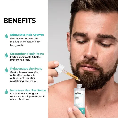 Natually Advance Hair Regrowth Serum - Boost Hair Growth & Reduce Hair Fall - 30ml