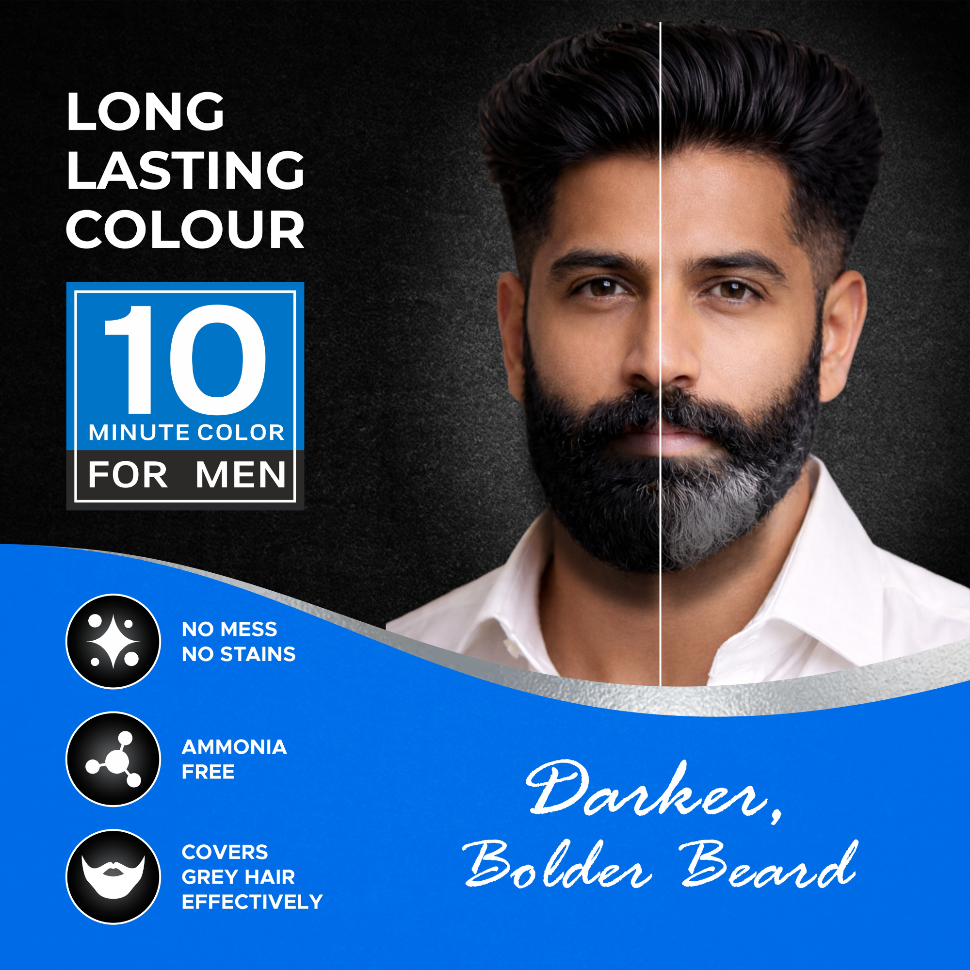 Natually Mustache and Beard Color – Gentle and Long-Lasting