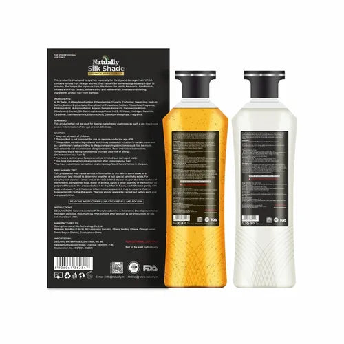 Natually Silk Shade - Argan Oil Hair Color Gel, Ammonia Free - 500ml x 2