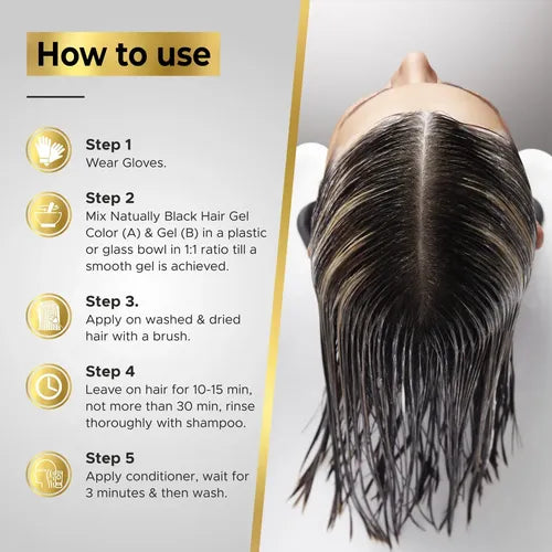 Natually Silk Shade - Argan Oil Hair Color Gel, Ammonia Free - 500ml x 2