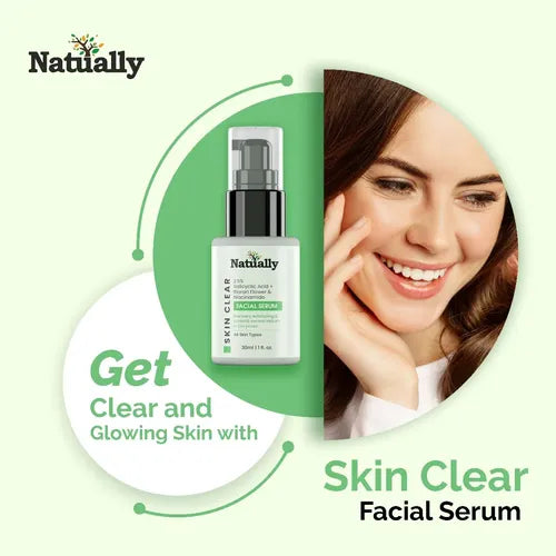 Natually Skin Clear Serum - 2.5% Salicylic Acid + Bioran Flower & Niacinamide
