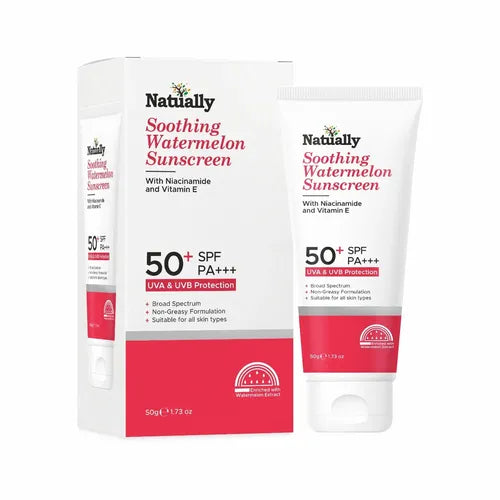 Natually Soothing Watermelon Sunscreen - Niacinamide & Vitamin E
