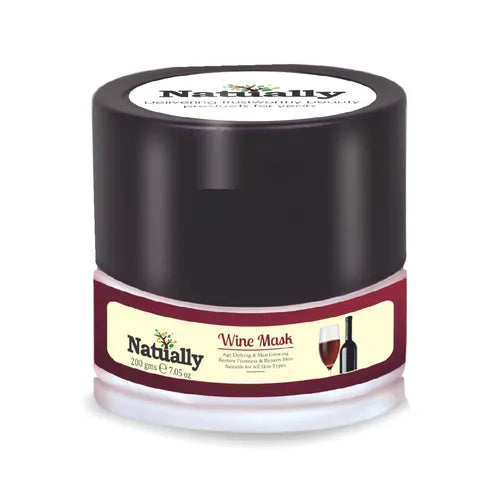 Natually Wine Mask - Age Defying & Skin Glowing Restore Firmness & Repairs Skin - 180g