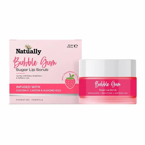 Bubblegum Sugar Lip Scrub for Dark Lips – Natural Way to Brighten and Soften Your Lips